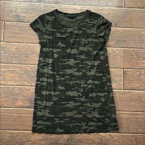 Sanctuary Green Tee Camouflage Army Dress